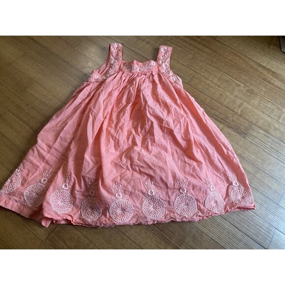 Peach Other - Tahari Floral Embroidered Peach Pink Toddler Little Girls Dress Size 5